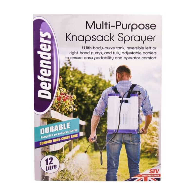 Multi-Purpose Knapsack Pressure Sprayer - 12L